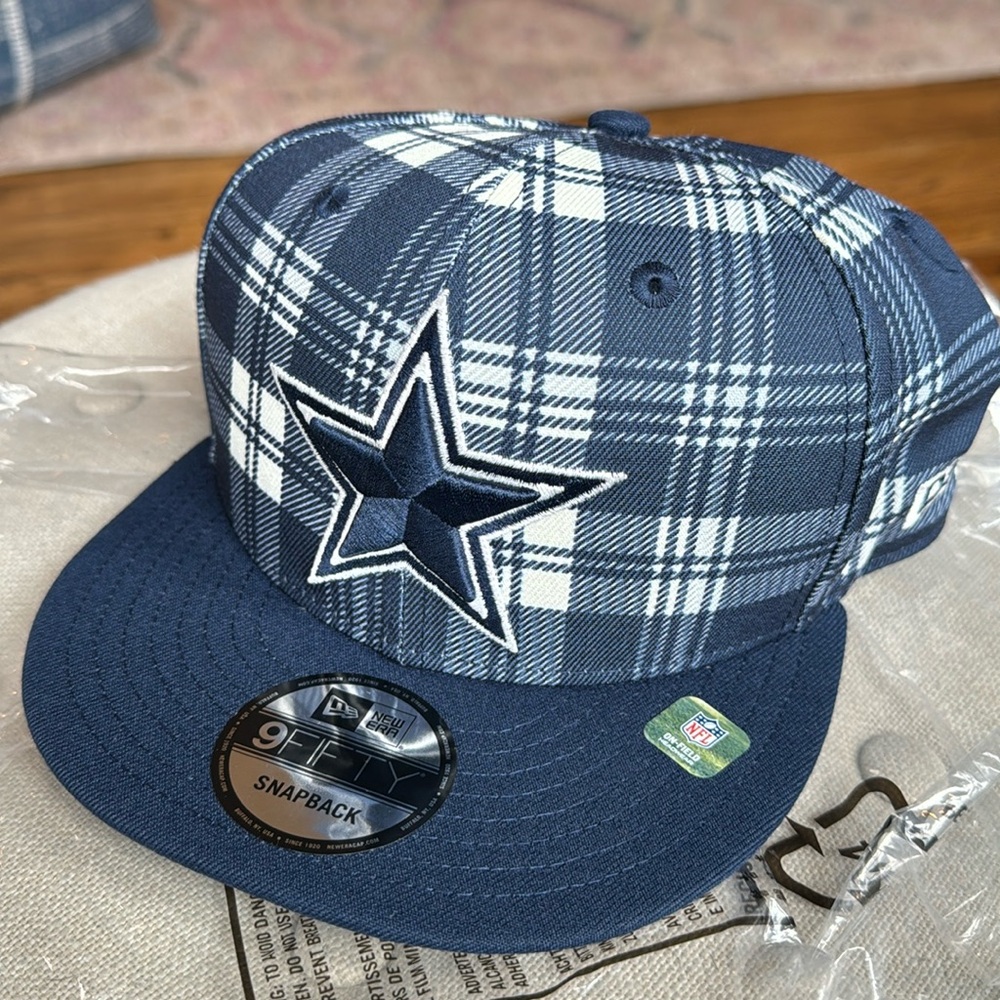 NWT Dallas Cowboys New Era 9FIFTY 2024 Sideline Statement Plaid Snapback Hat - Picture 5 of 10